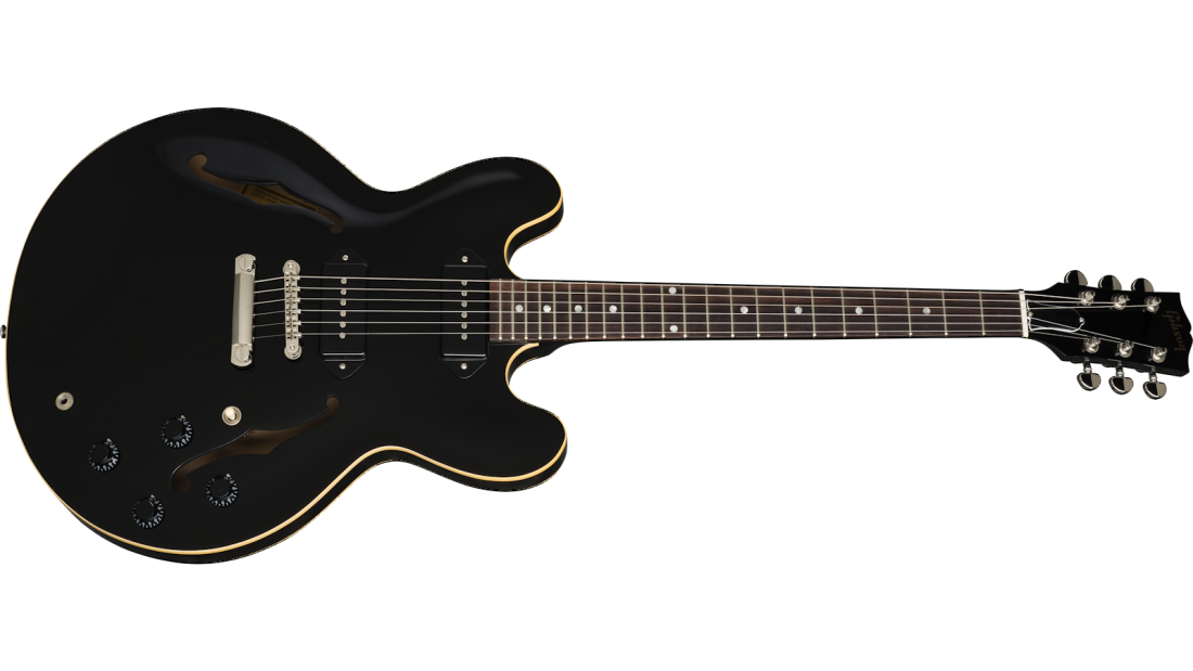 ES-335 Plaintop P-90 - Ebony