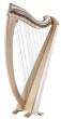 Salvi Harps - Una Professional Lever Harp, 38 String - Natural