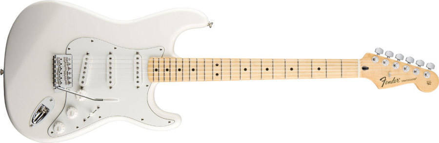 fender amercan standard stratcaster 白 Fender Standard Strat - Maple In Arctic White | Long & McQuade