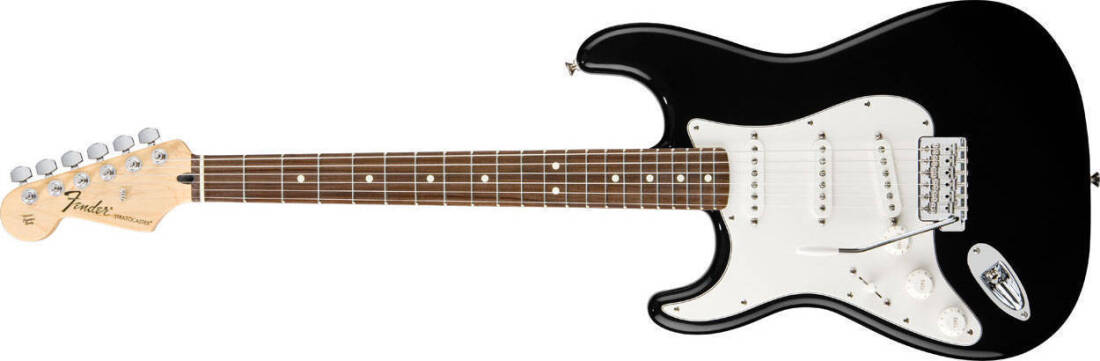 Standard Strat Left Handed - Rosewood in Black