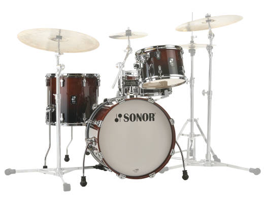 Sonor - AQ2 Bop 4-Piece Shell Pack (18,12,14,SD) - Brown Fade