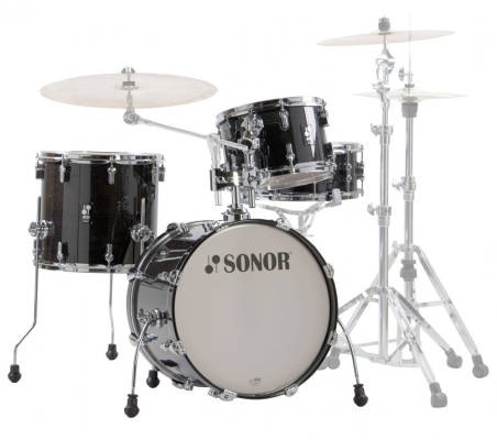 Sonor - AQ2 Bop 4-Piece Shell Pack (18,12,14,SD) - Transparent Stain Black