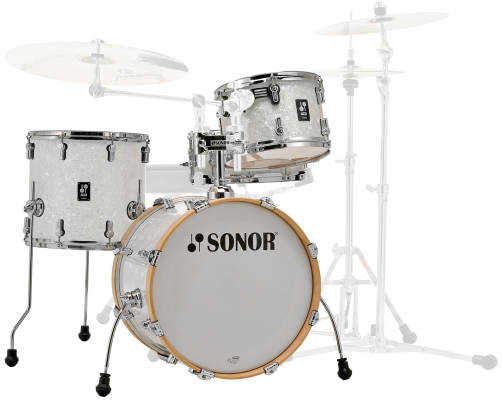 AQ2 Bop 4-Piece Drum Kit (18,12,14,SD) - White Pearl