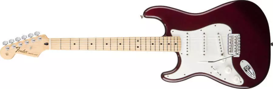 Standard Strat Left Handed - Maple in Midnight Wine