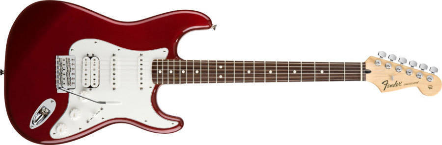 Standard Strat HSS - Rosewood Neck in Candy Apple Red