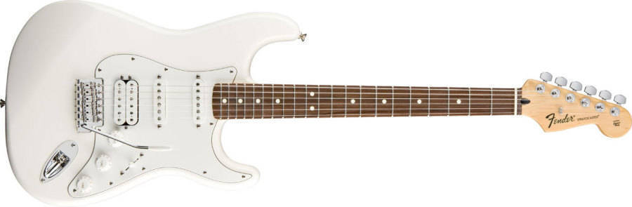Standard Strat HSS - Rosewood Neck in Arctic White