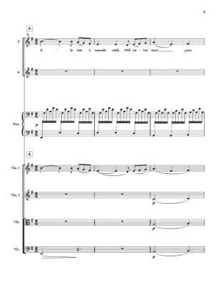 The Rose - Rossetti/Gjeilo - Accompagnement du Quatuor  cordes (SA) - Partitions/Parties