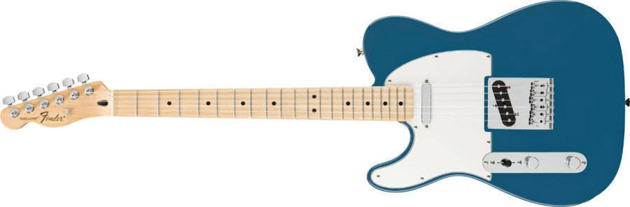 Tele Standard gauch�re - Manche en �rable - Lake Placid Blue