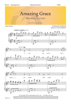 Beckenhorst Press Inc - Amazing Grace - Newton/Forman - SATB