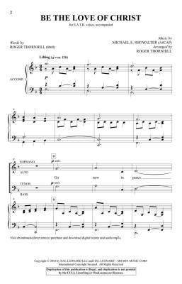 Be the Love of Christ - Showalter/Thornhill -SATB
