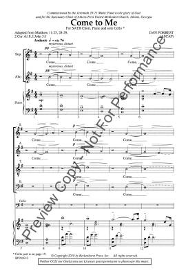 Come to Me - Forrest - SATB
