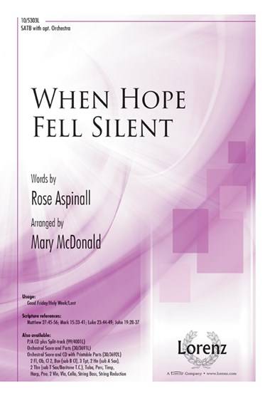 When Hope Fell Silent - Aspinall /Wilson /McDonald - SATB