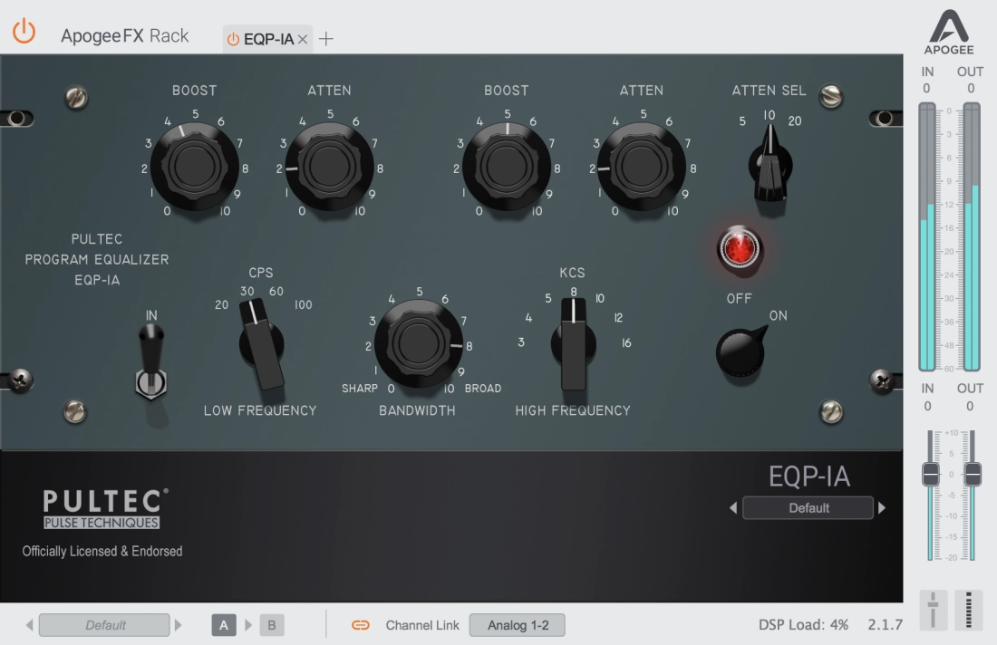 Plug-in égalisateur de programme EQP-1A