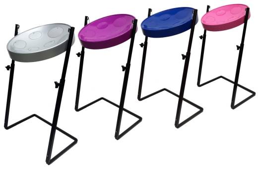Jumbie Jam Pans in \'\'G\'\' with Z-stand (4 Pack) - Assorted Colours
