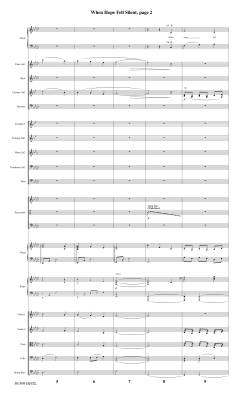 When Hope Fell Silent - Aspinall /Wilson /McDonald - Orchestral Score/Parts
