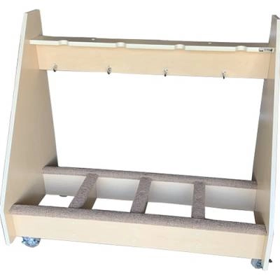 Melhart - 4 Cello Storage Rack with Wheels