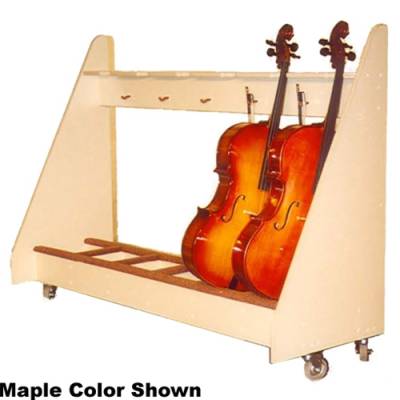4 Cello Storage Rack with Wheels