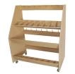 Melhart - 24 Violin\/Viola Storage Rack with Wheels