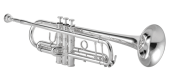 XO Professional Brass - 1602SS-S4 Professional Bb Trumpet, .459 Bore - Silver Plated