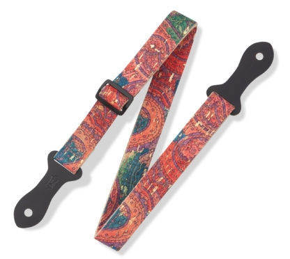 1 Inch Mandolin, Ukulele, Youth-Guitar Strap - Paisley