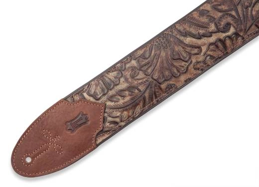 3\'\' Sundance Line Leather Guitar Strap - Palm Pecan