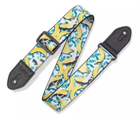 2\'\' Fruit Salad Guitar Strap - Bananas