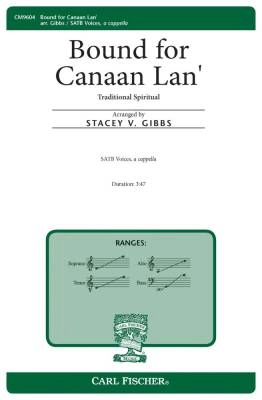 Carl Fischer - Bound for Canaan Lan - Spiritual/Gibbs - SATB