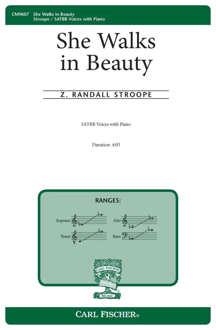 She Walks in Beauty - Stroope - SATB