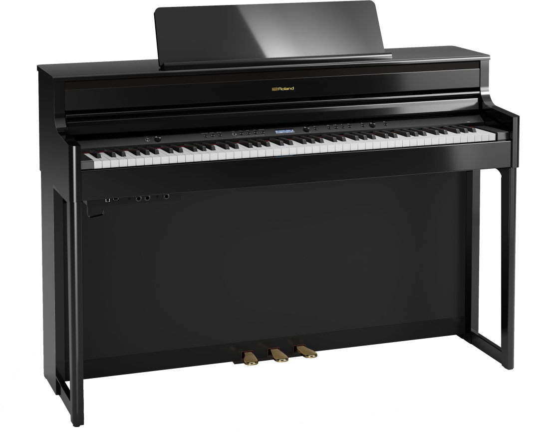 HP704 Digital Piano with Stand & Bench - Polished Ebony