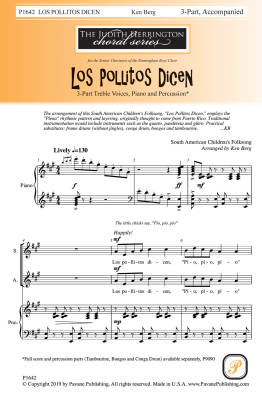 Pavane Publishing - Los Pollitos Dicen - South American/Berg - SSA