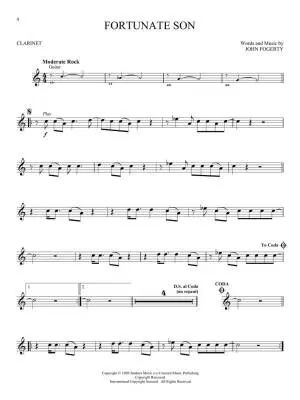 Classic Rock: Instrumental Play-Along for Clarinet - Book/Audio Online