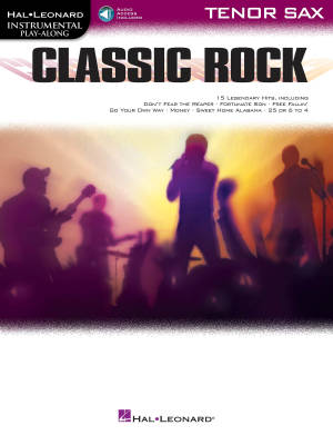 Classic Rock: Instrumental Play-Along for Tenor Sax - Book/Audio Online