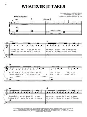 Imagine Dragons for Easy Piano - Book