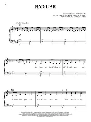 Imagine Dragons for Easy Piano - Book