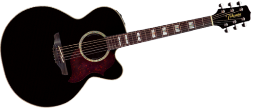 Takamine EG523SCB - G Series Jumbo Acoustic/Electric - Black