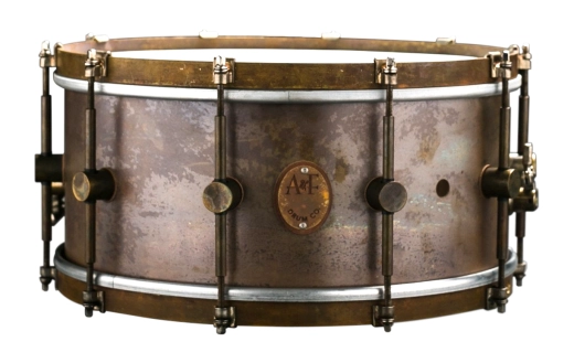 A&F Drum Co. - Raw Brass Snare Drum 6.5x14