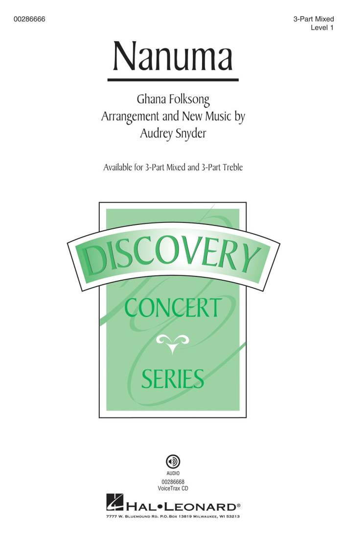 Nanuma - Ghana Folk Song/Snyder - 3pt Mixed