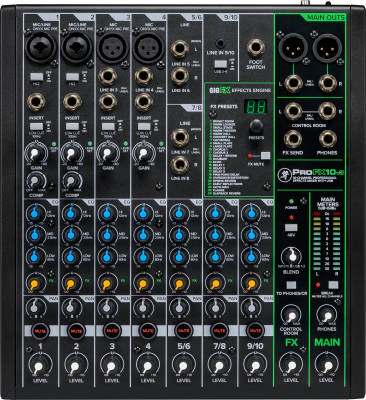 Mackie - ProFX10v3 10-Channel Professional Effects Mixer with USB