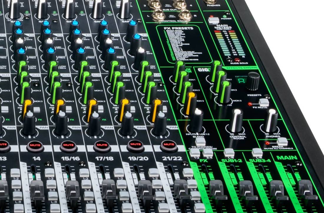 Mackie ProFX22v3 22Channel 4 Bus Professional Effects Mixer With USB