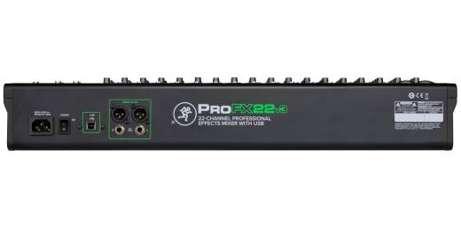 ProFX22v3 22-Channel 4 Bus Professional Effects Mixer with USB