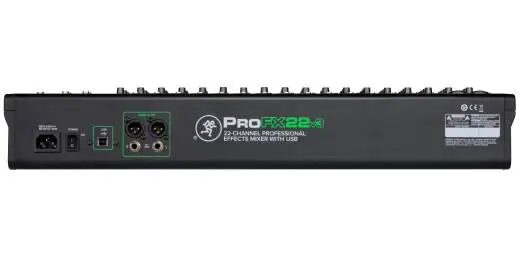 ProFX22v3 22-Channel 4 Bus Professional Effects Mixer with USB