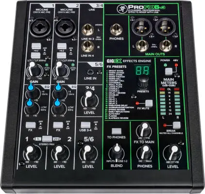 ProFX6v3 6-Channel Professional Effects Mixer with USB