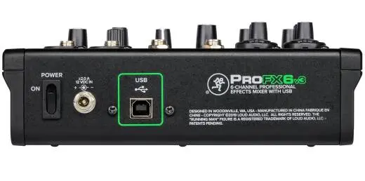 ProFX6v3 6-Channel Professional Effects Mixer with USB