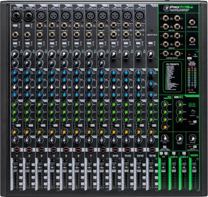 ProFX16v3 16-Channel 4 Bus Professional Effects Mixer with USB