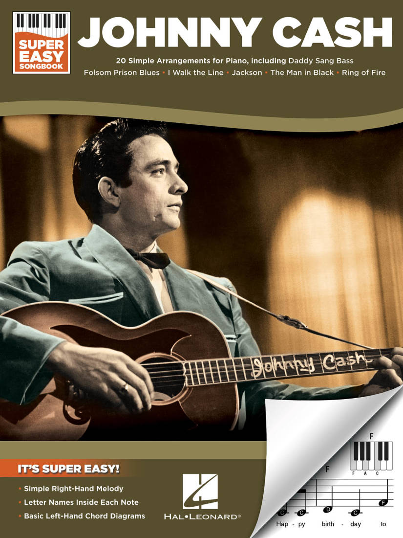 Johnny Cash: Super Easy Songbook - Piano - Book