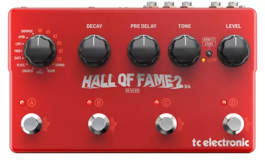 TC Electronic - Hall of Fame 2 X4 Reverb Pedal