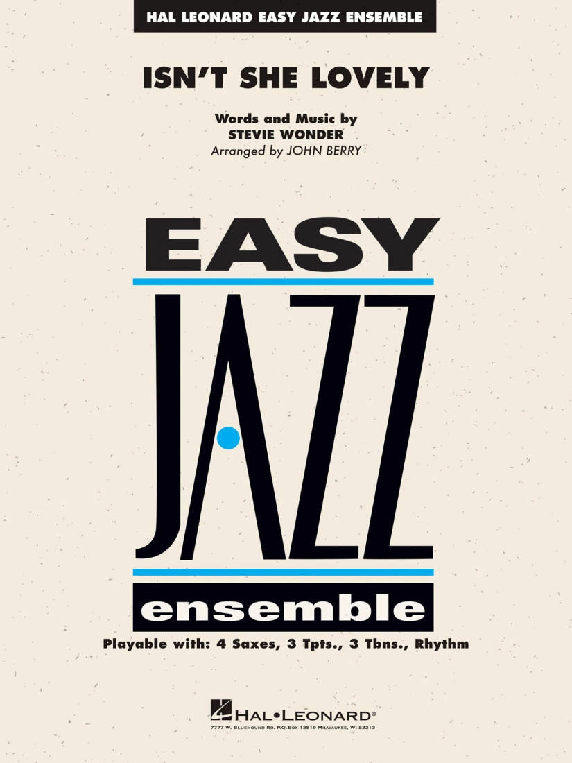 Isn\'t She Lovely - Wonder/Berry - Jazz Ensemble - Gr. 2