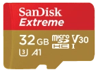 Sandisk - Extreme MicroSDXC UHS-I Card - 32GB