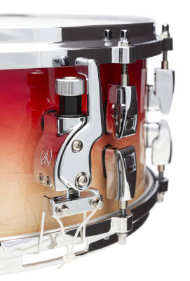 Limited Edition 50th Anniversary Absolute Hybrid Maple Snare 6x14\'\'  - Canadian Red Fade