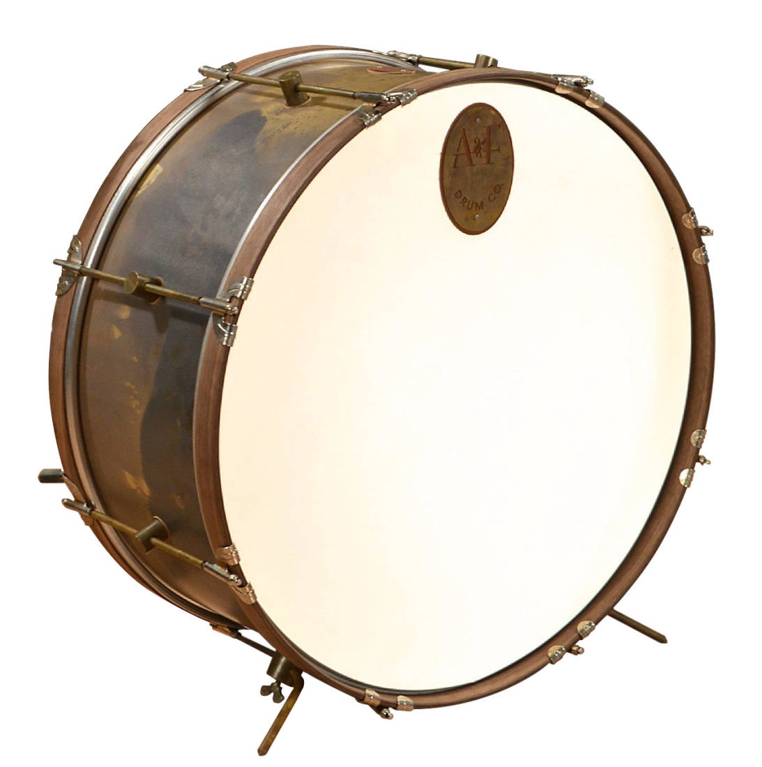 Raw Brass Royal Bass Drum 14x22\'\'